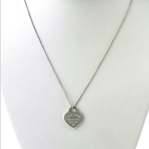 Tiffany and Co. Heart Tag Charm with Tiffany Chain